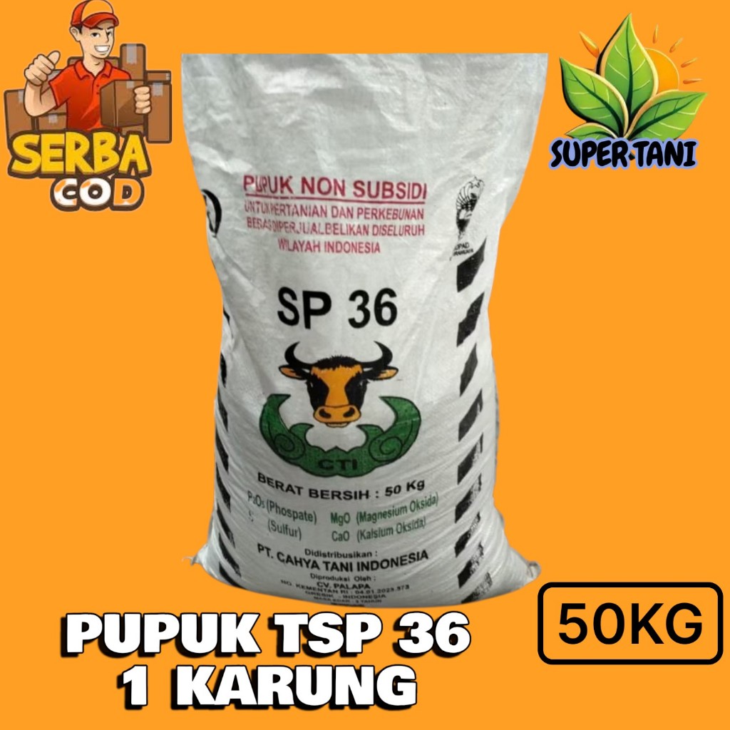 Pupuk Ts Sp-36 Non Subsidi 1Karung 50Kg Bisa Bayar Di tempat COD