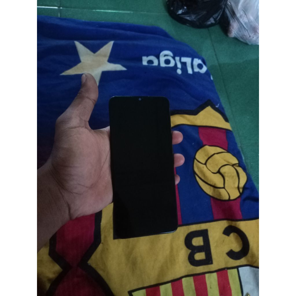 LCD normal ori copotan realme C3 set frem