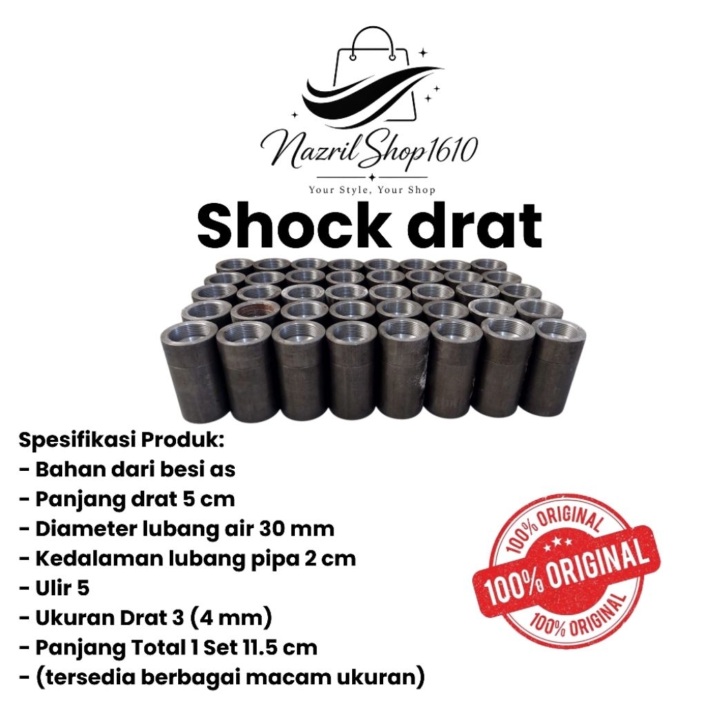 shock drat pipa pengeboran, buat sumur bor