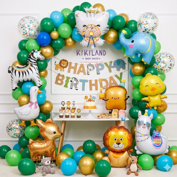 BALON FOIL DEKORASI ULANG TAHUN ANIMAL