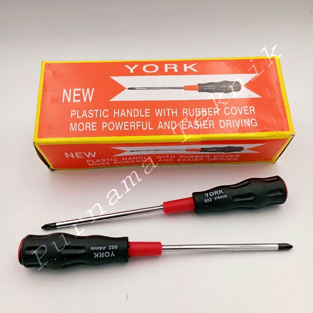 Obeng Radio 4mm x 4 Inc 5 Inc Plus Obeng Kurus 4mm (+) 4" 5" YORK