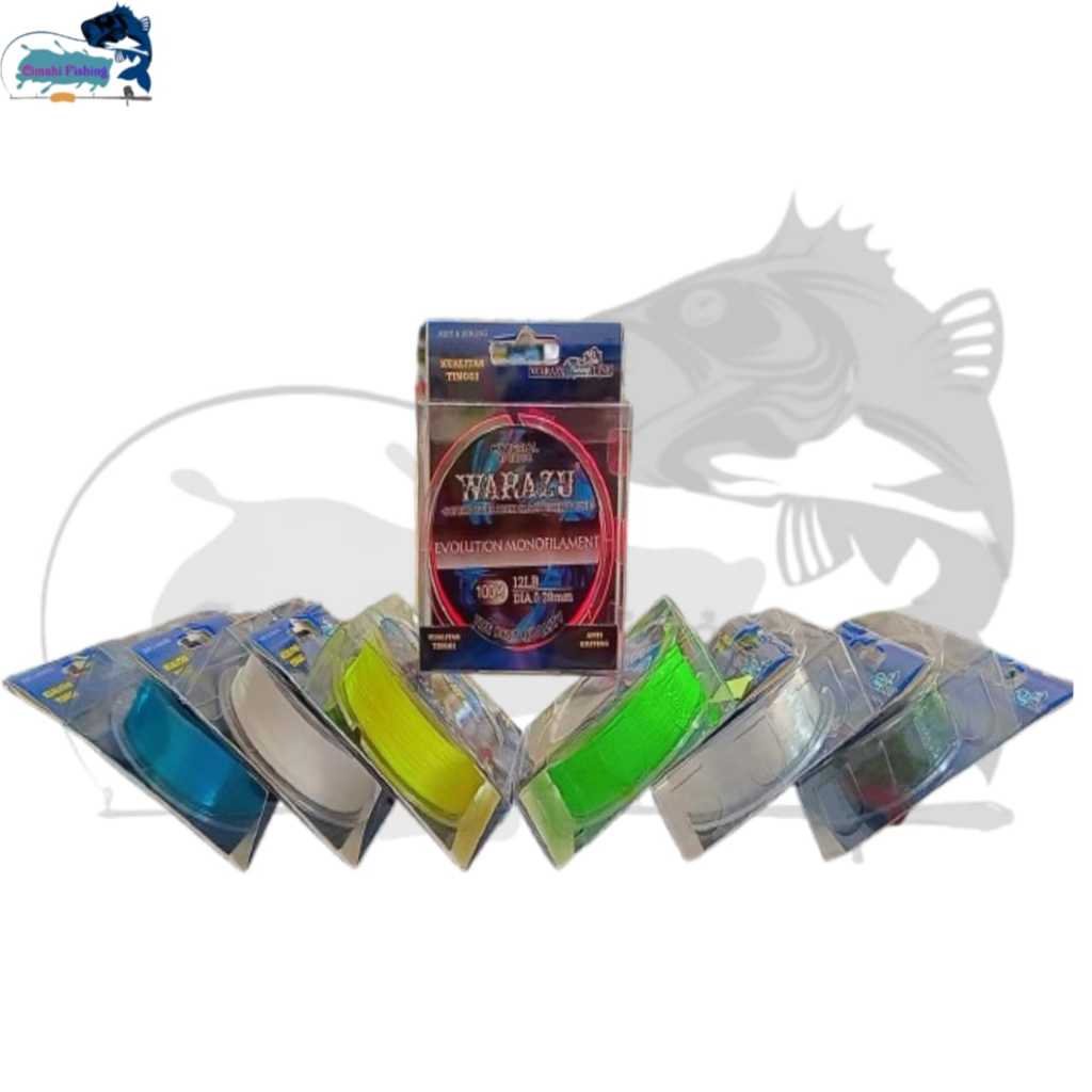Senar Anti Kriting Warazu Fishing Line || Senar Galatama Panjang 100 Meter || Benang Pancing Kuat & 