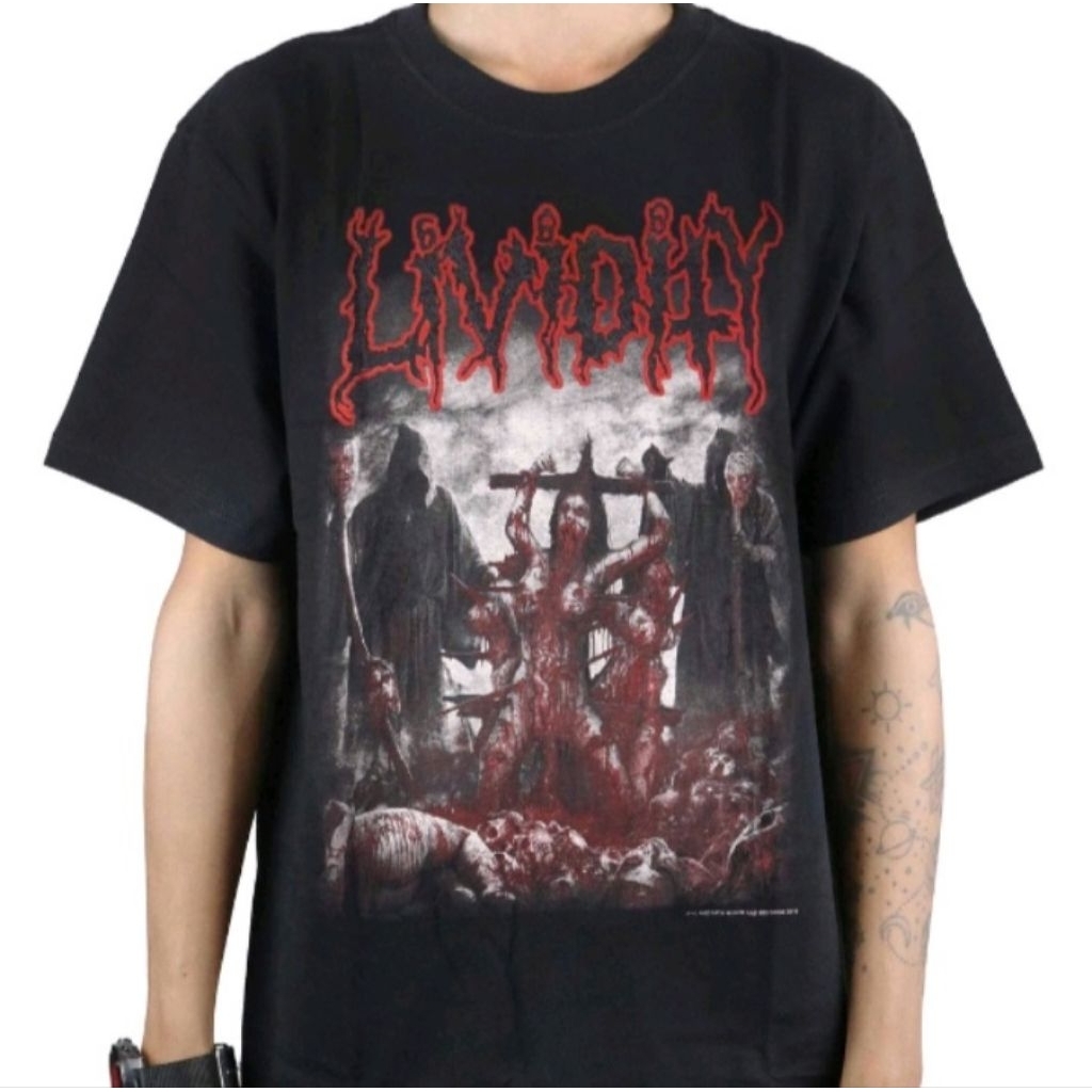 tshirt band lividity dismember rilisan resmi official ori