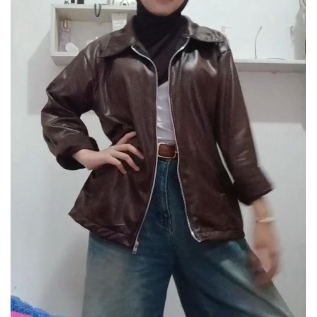 PRELOVED LEATHER JAKET