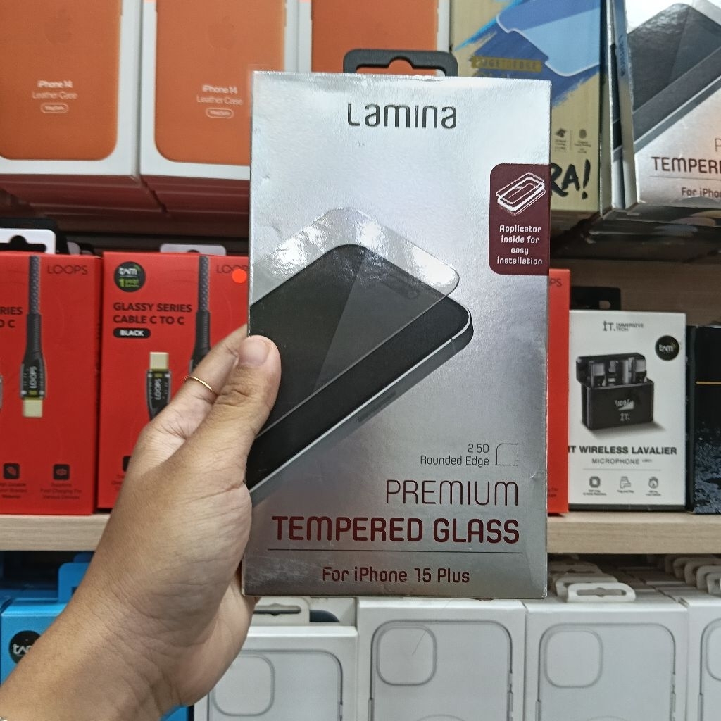 IPHONE 15 PLUS TEMPERED GLASS IPHONE 15+ LAMINA ANTI GORES IPHONE 15 PLUS LAMINA