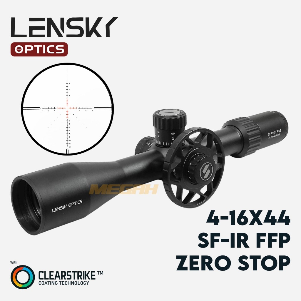Lensky Teleskop 4-16X44 SFIR FFP Zero Stop