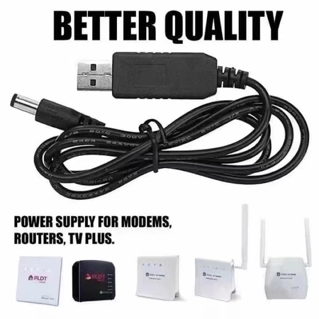 Kabel Usb power modem/Router Orbit telkomsel To Dc 12 Volt step up