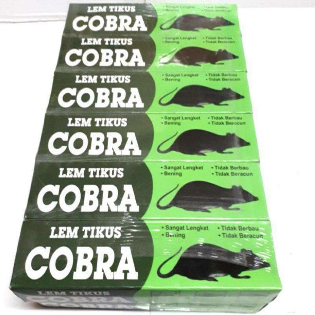 Lem Tikus Cobra 1 Lusin - Lengket Super, Tidak Berbau, Aman untuk Keluarga