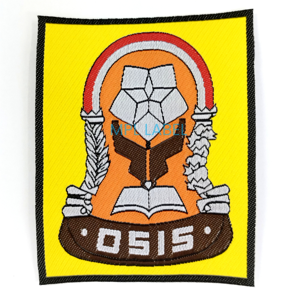Bet Logo Osis Sekolah SMP SLTP Murah / Badge Seragam SMP / Bordir / Tenun / Rajut / Label Woven