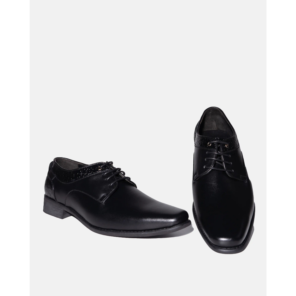 BUCCHERI ZAVIA Sepatu Pantofel Kulit Pria-TF1094-Black