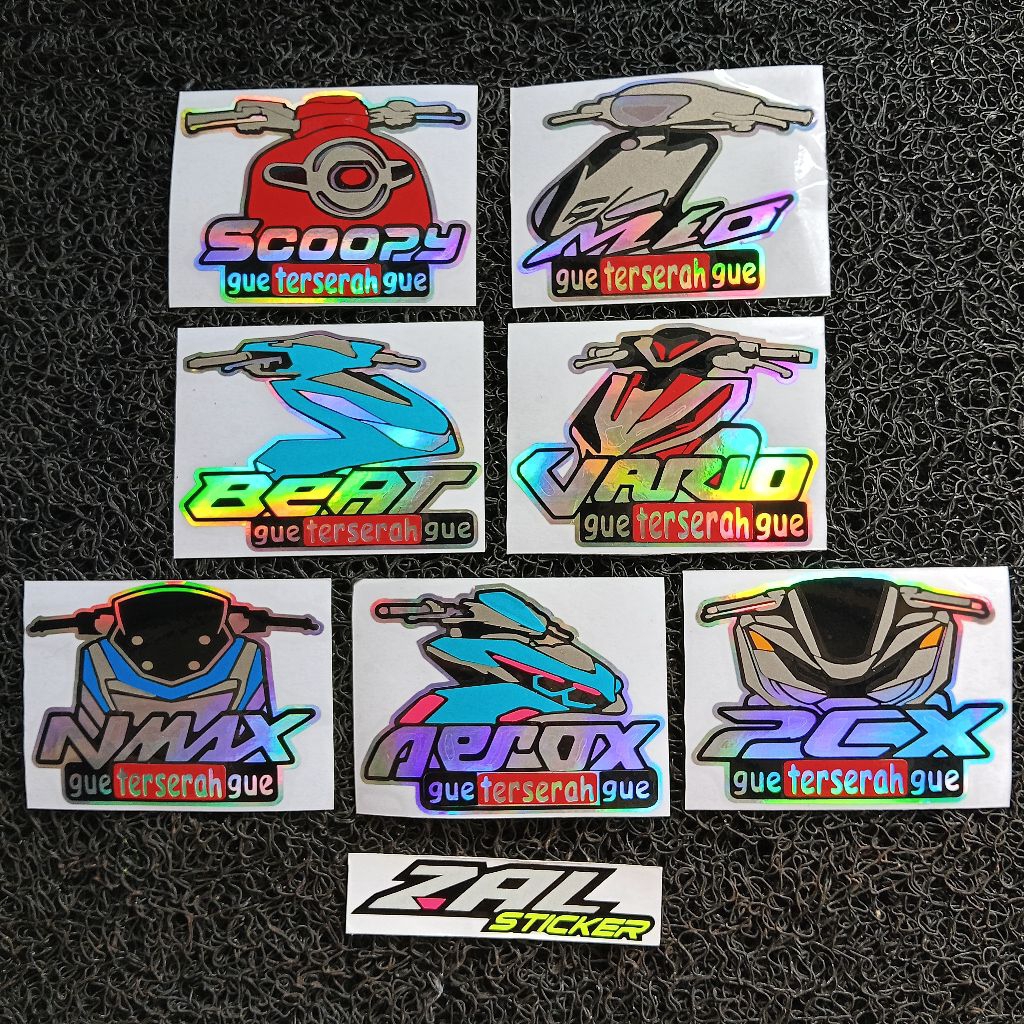 Sticker Cutting pcx Nmax Aerox Beat Scoopy Mio Vario Gue Terserah Gue