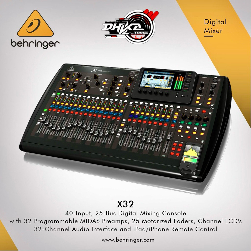 DIGITAL MIXER BEHRINGER X32 ORIGINAL / Mixer Digital Behringer X32 Original 32 Channel / Mixer digit