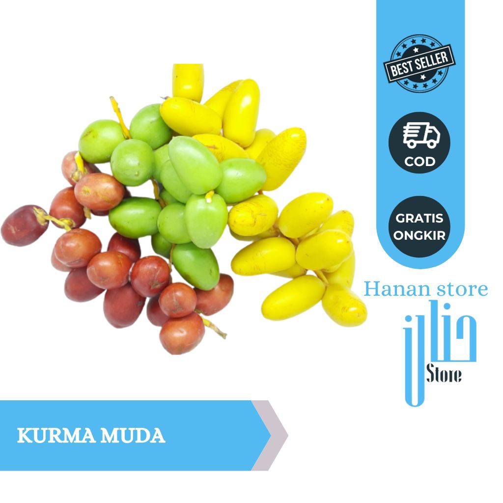 READY Kurma muda promil fresh free test pack ruthob/kurma muda merah kuning hijau
