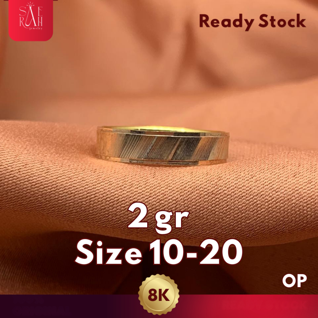 Cincin Emas 8K - Toko Emas Saerah - 2 Gram 96
