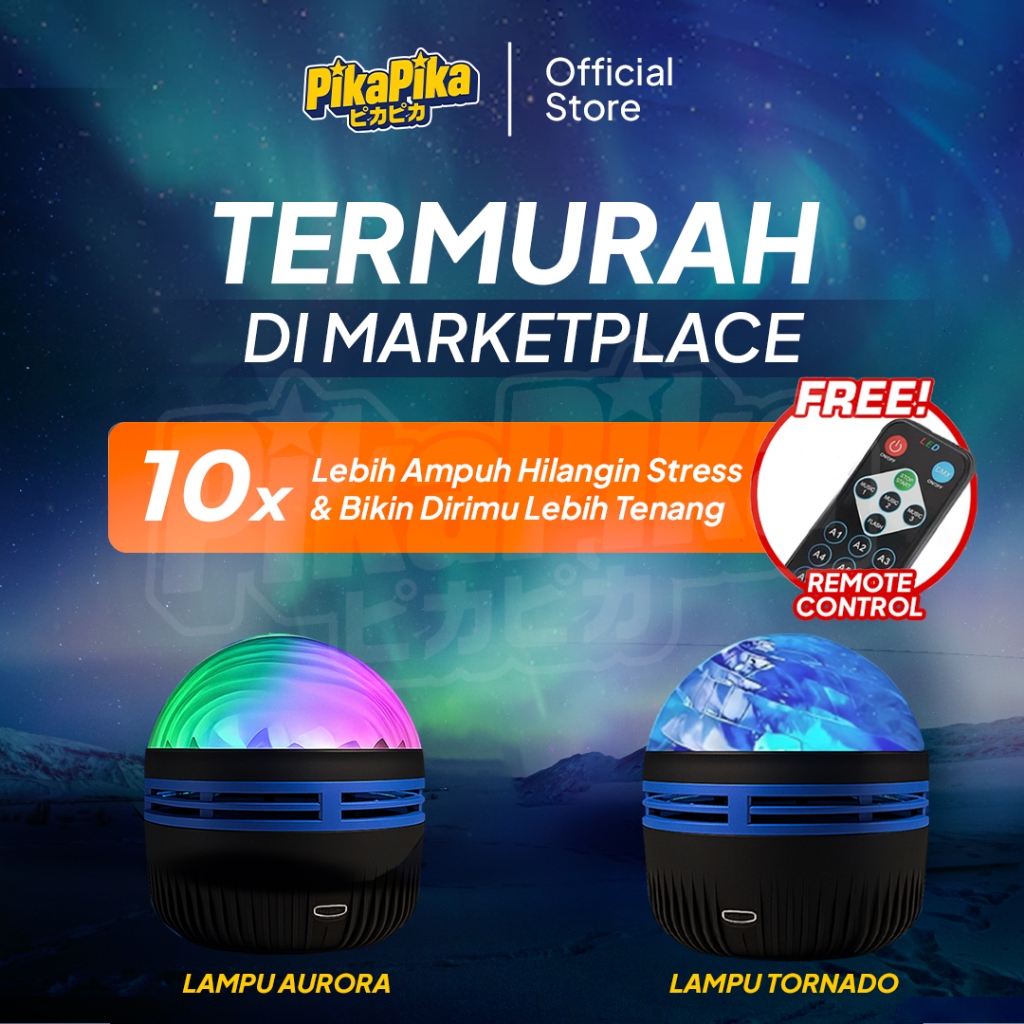 (COD) Lampu Proyektor Aurora / Led Ministar Light / Lampu Langit Bintang / Lampu Langit Stary / Lamp