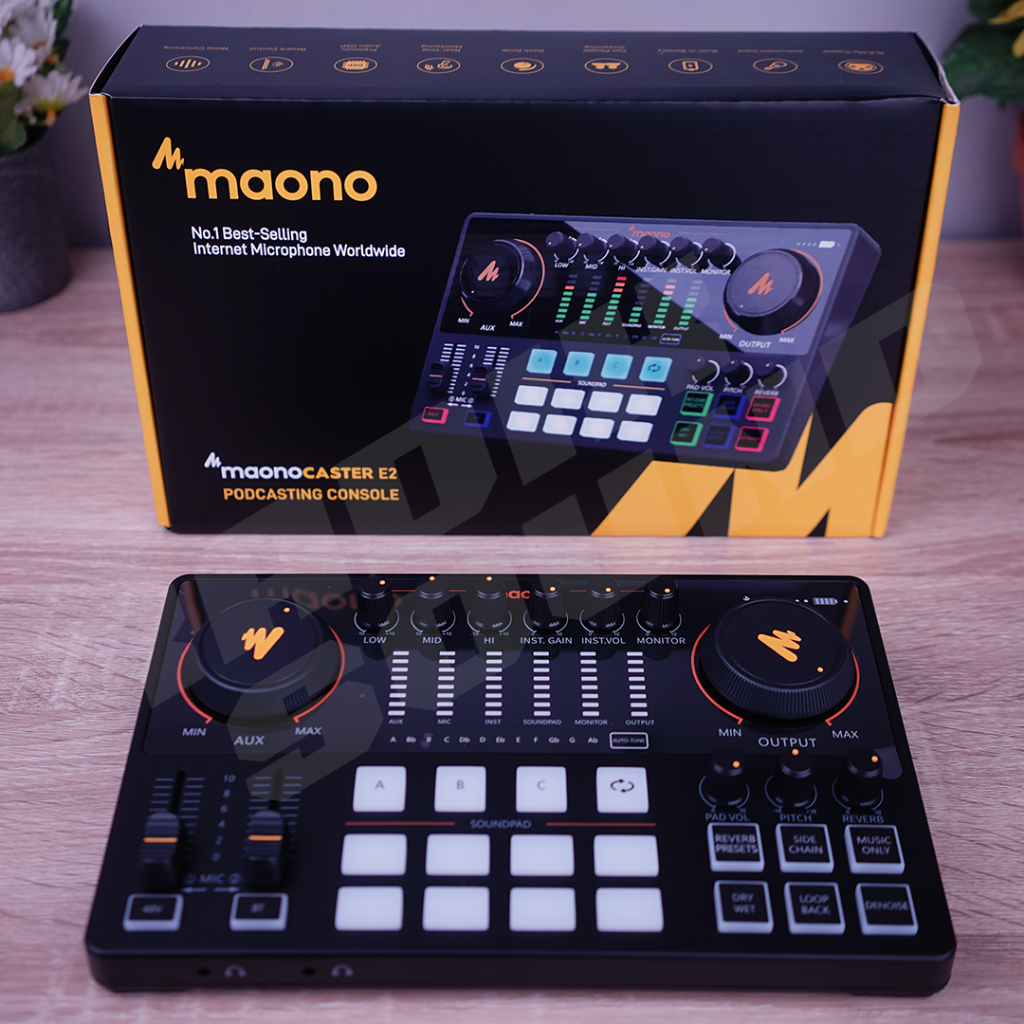 Maono E2 Maono caster - Portable All-In-One Podcast Production Studio