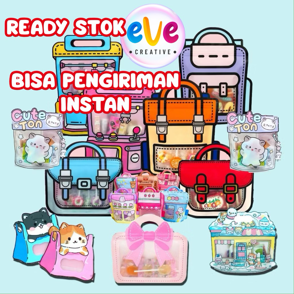 Ziplock Pouch Tas Snack Hampers Goodiebag Ulangtahun Lucu Unik