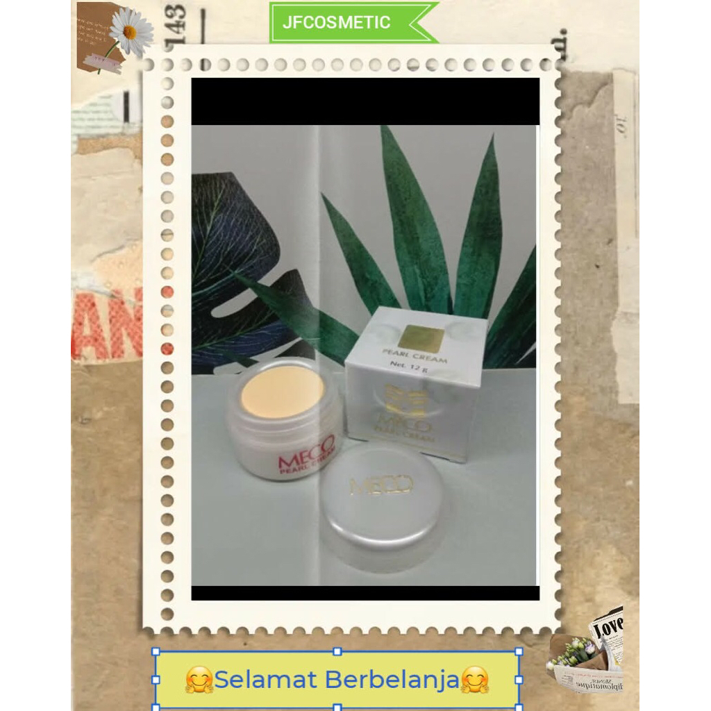 Meco Pearl Cream  12gr Cream Pelembab Wajah BPOM