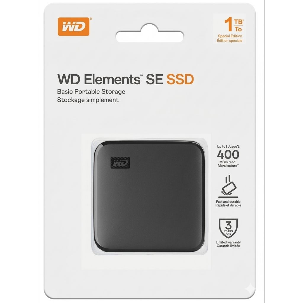 WD Elements SE SSD External Portable 2TB ORIGINAL