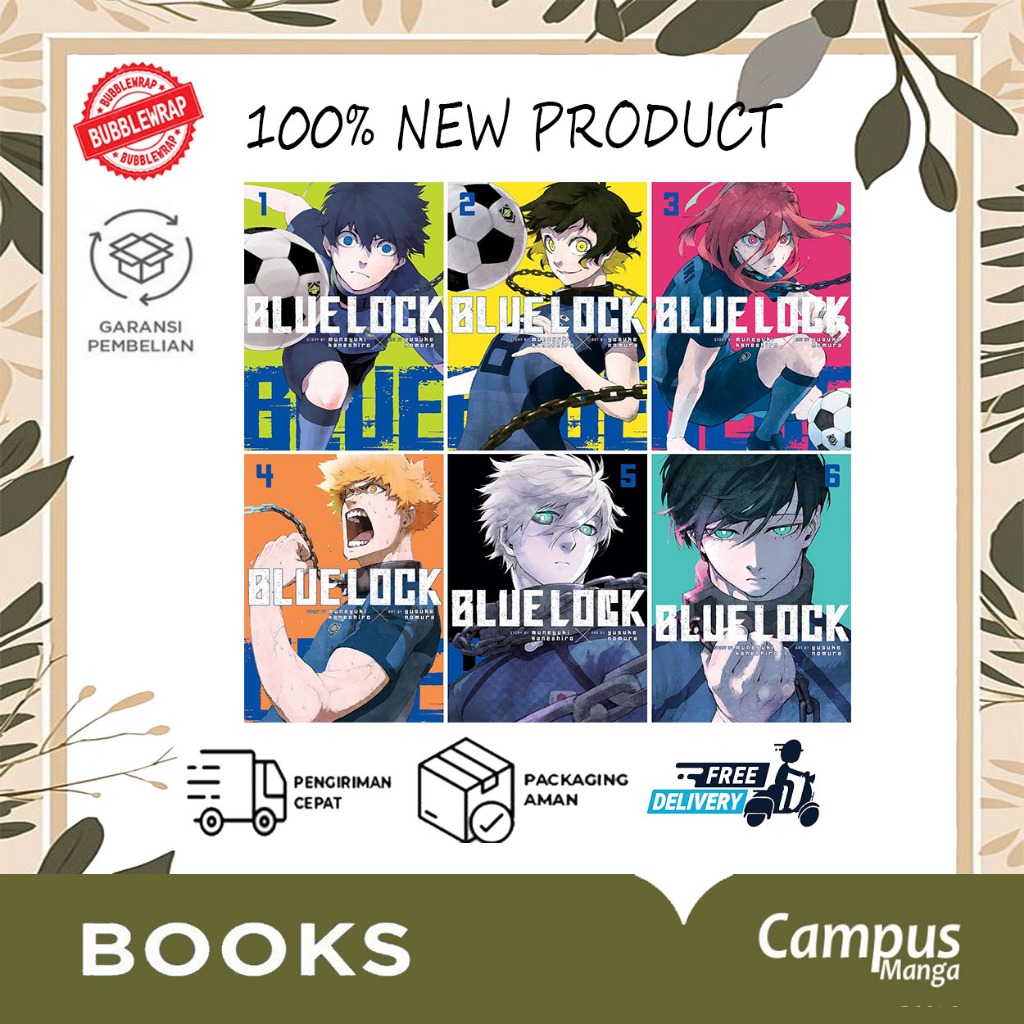 Komik Blue Lock Books set Vol.1-36 English & indonesia