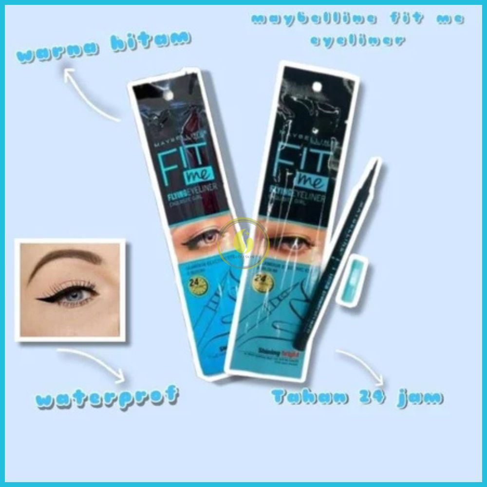 Jual Eyeliner Fit Me Maybelline - Eyeliner Cair Anti Air [GLOU SKIN]