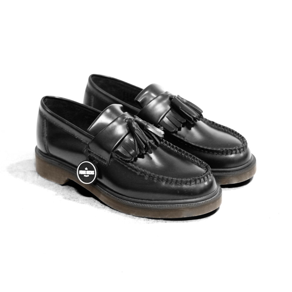 Dr. Martens Lifestyle Shoes Adrian Tassel Loafer Black Womens 24369001 - 100% ORIGINAL