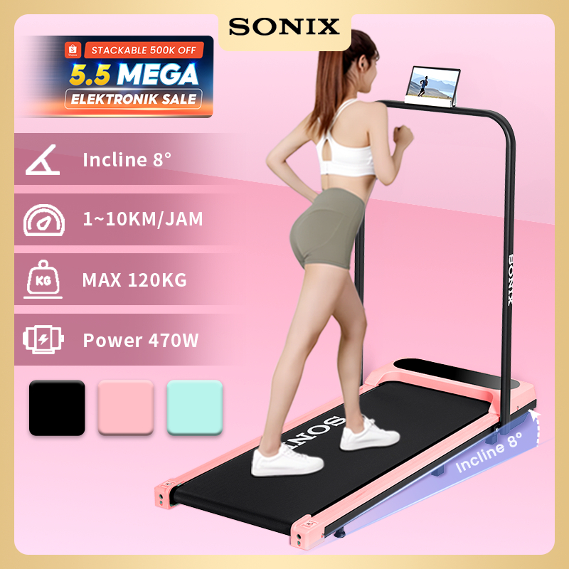 Sonix Incline Treadmill STR01 Running Mat Listrik Lipat Treadmill Elektrik Alat Fitness Walking Pad 