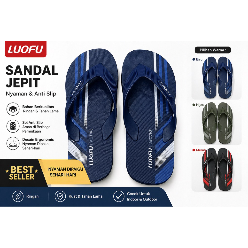 Sandal Jepit Pria/Wanita LUOFU