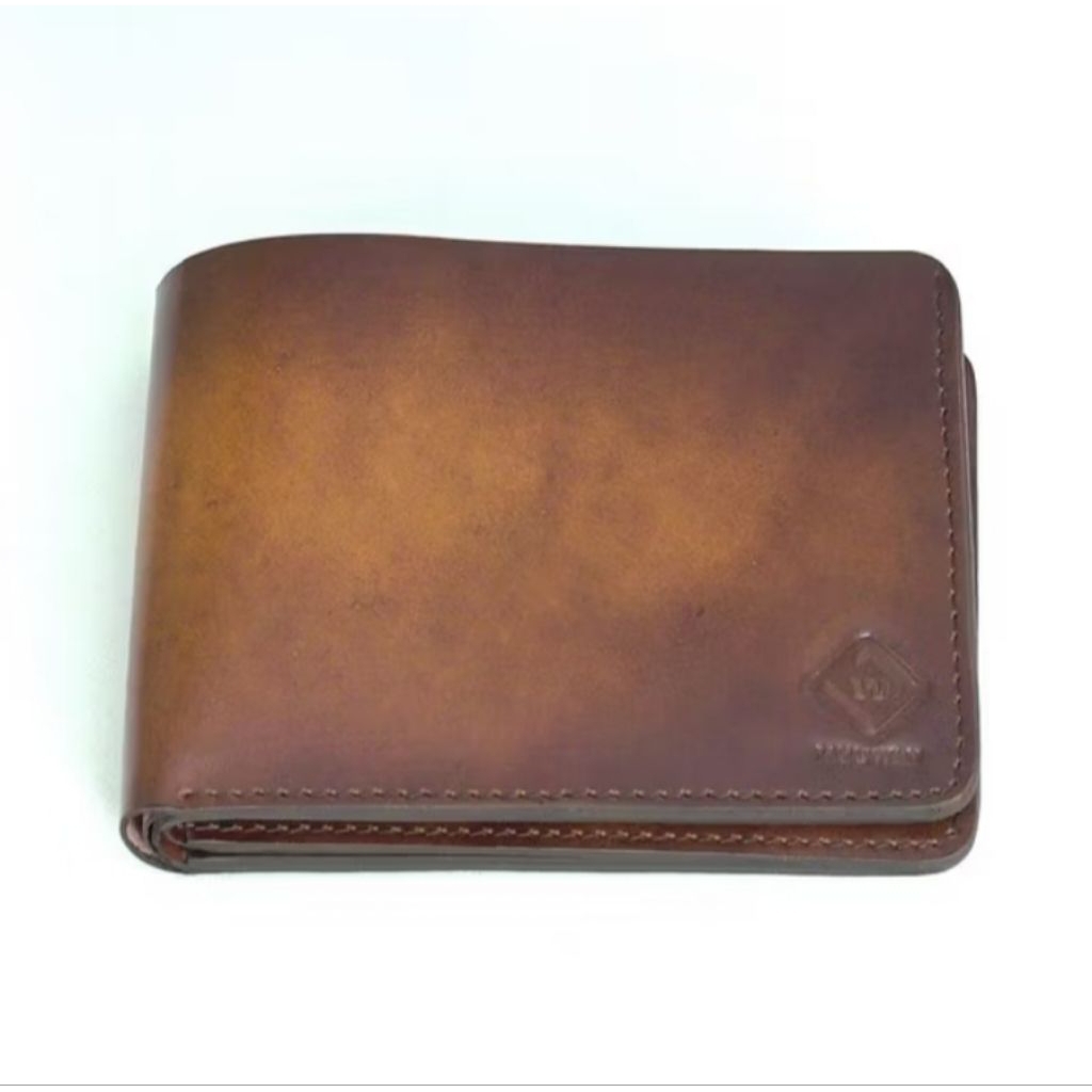 Dompet Pria Lipat Kulit Asli Tipis Coklat