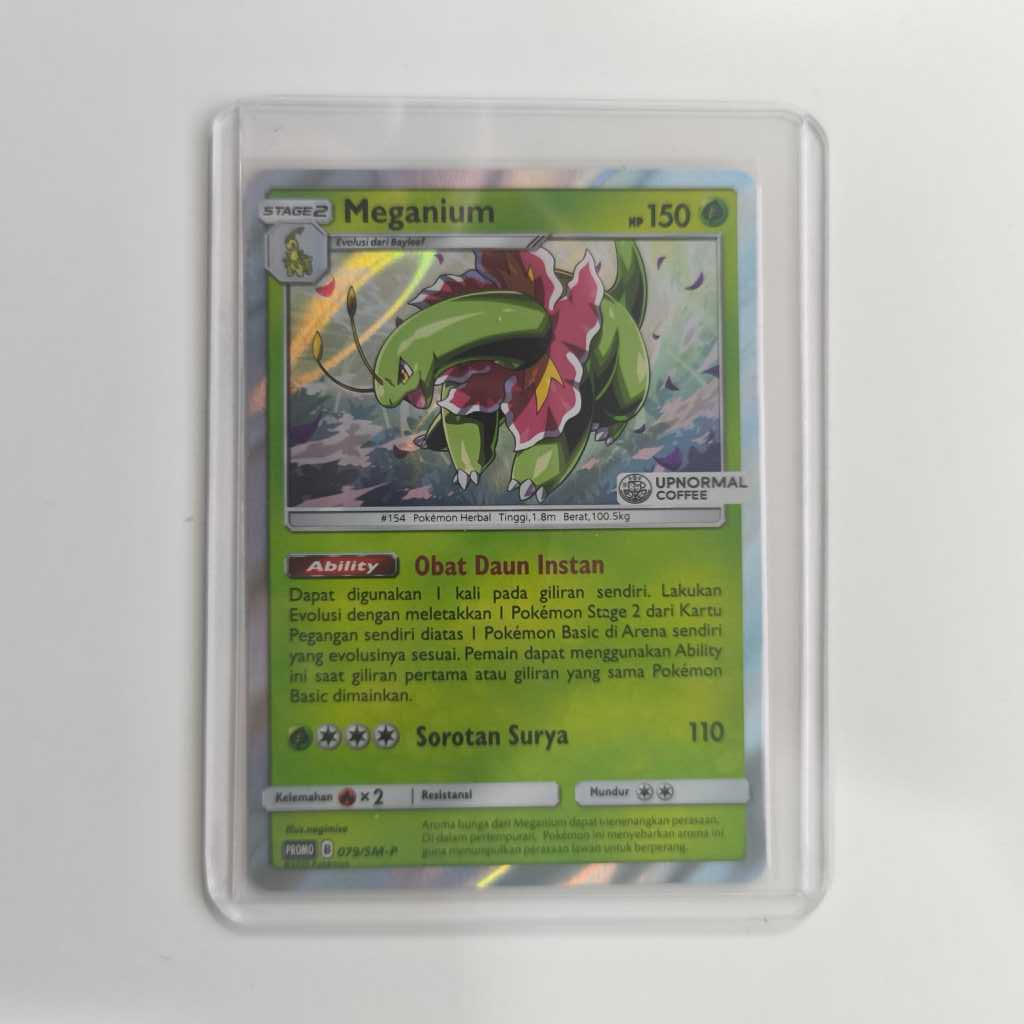 Meganium Upnormal Coffee Promotion 079/SM-P - Pokemon TCG Indonesia