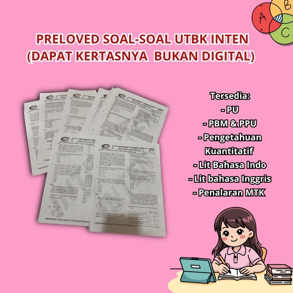 PRELOVED SOAL-SOAL UTBK INTEN (DAPAT KERTASNYA BUKAN DIGITAL)