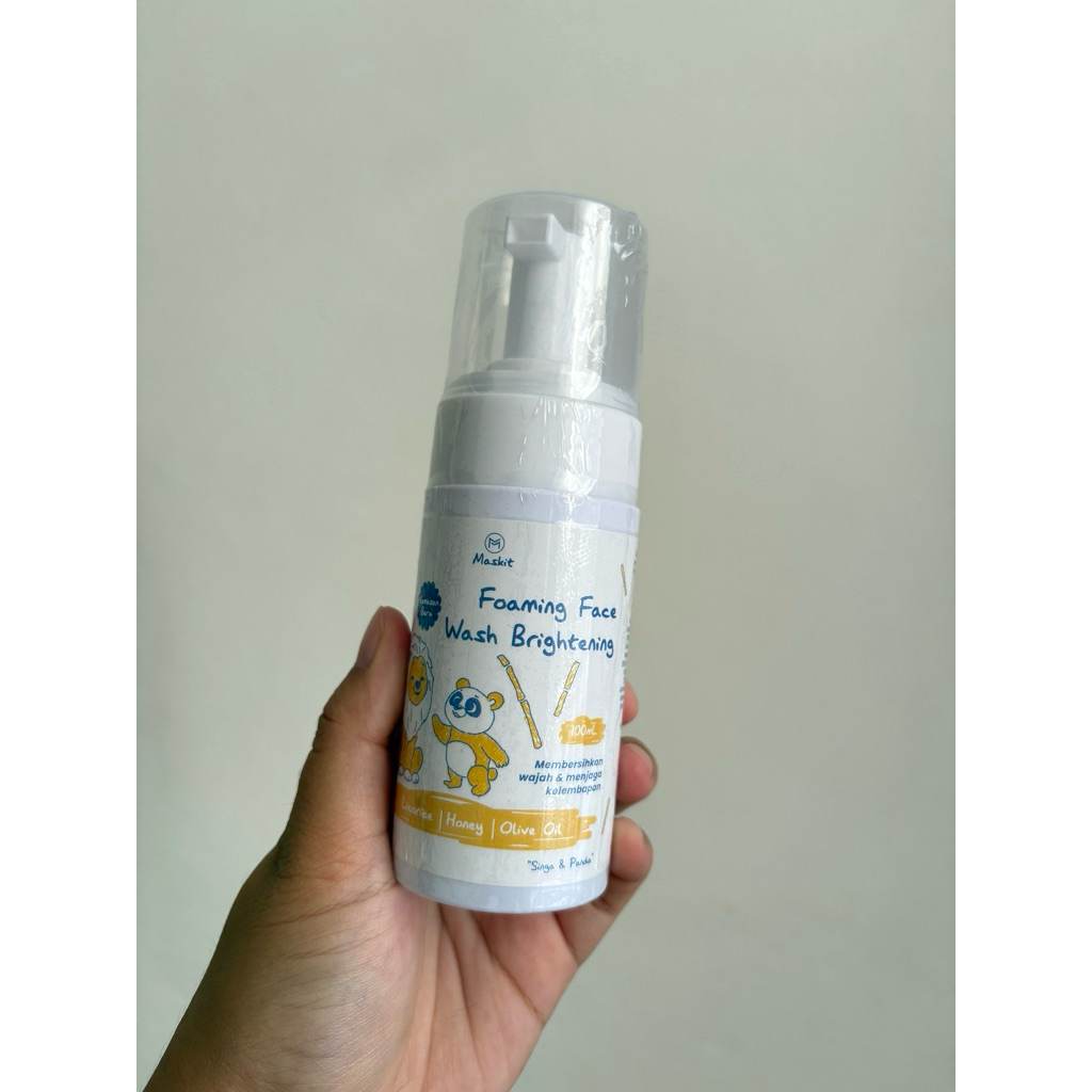 Maskit Kids & Baby Foaming Face Wash Brightening - Sabun Cuci Muka Wajah Foam Anak Bayi Mencerahkan