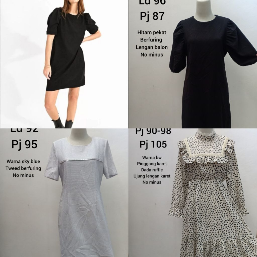 Dress Vintage dan Baju korean style