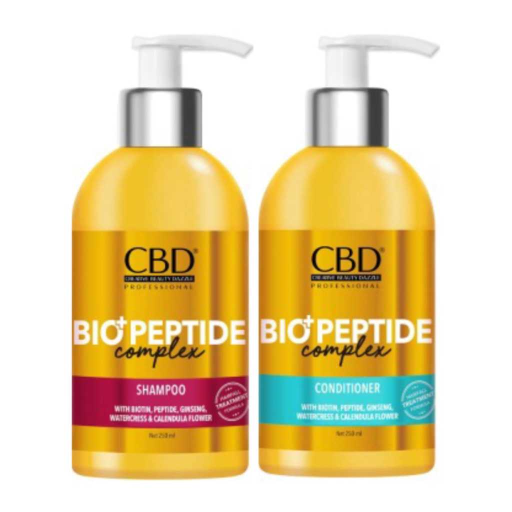 CBD Bio+ Peptide Complex Shampoo dan Kondisioner Rambut Rontok 250 ml