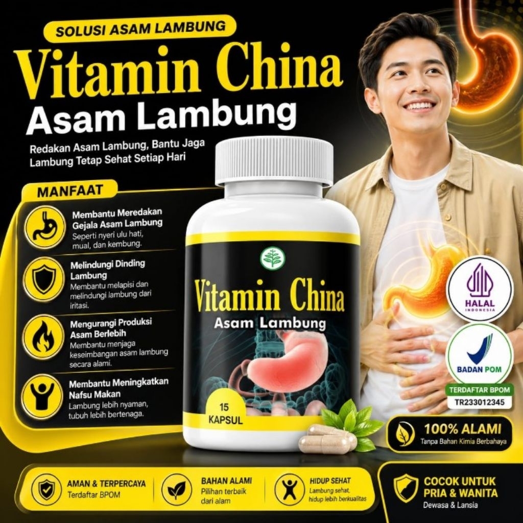 Vitamin Herbal China untuk Asam Lambung dapat Meredakan dan Menyembuhkan Asam Lambung