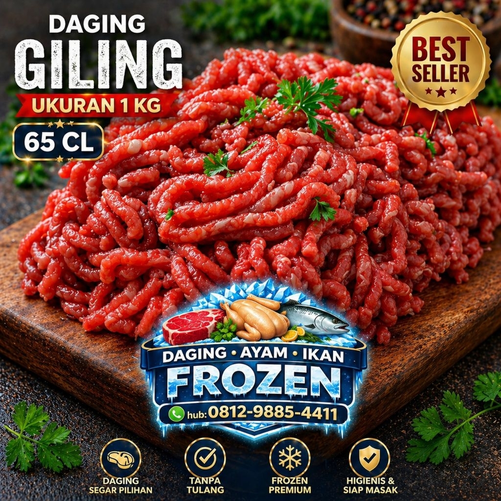 Daging Sapi Giling Premium Murah 1 KG  (65CL)