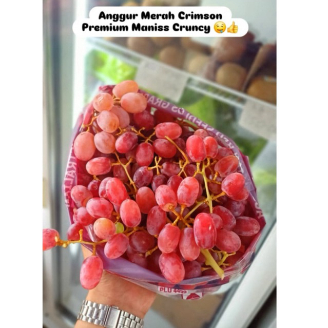 ANGGUR CRIMSON NON BIJI MANIS
