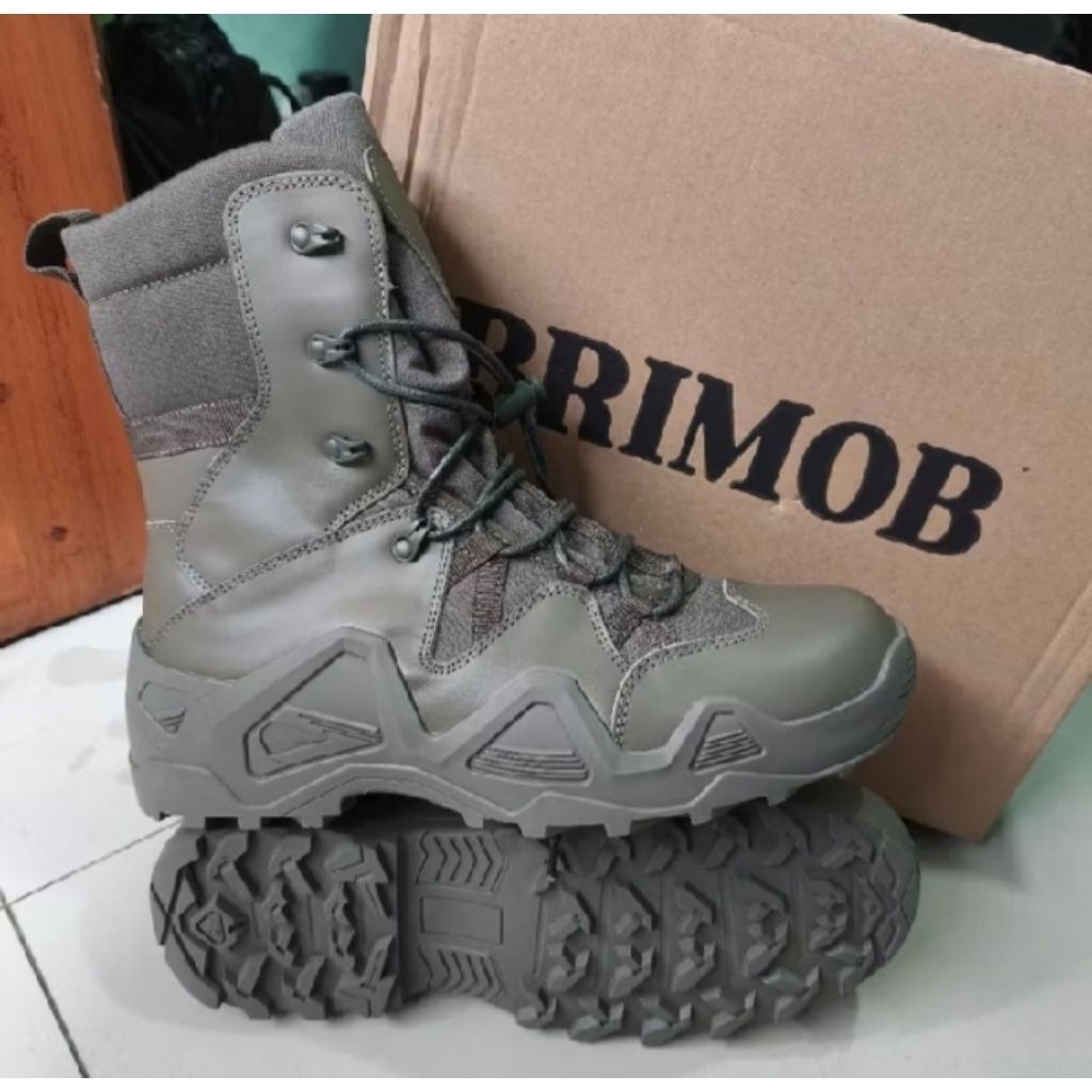 Sepatu Pdl Hijau Jatah Brimob / Sepatu Tactikal Brimob