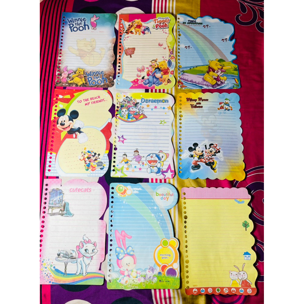 [ harga perlembar ] Kertas Binder A5 Karakter Series | Kertas File A5 |