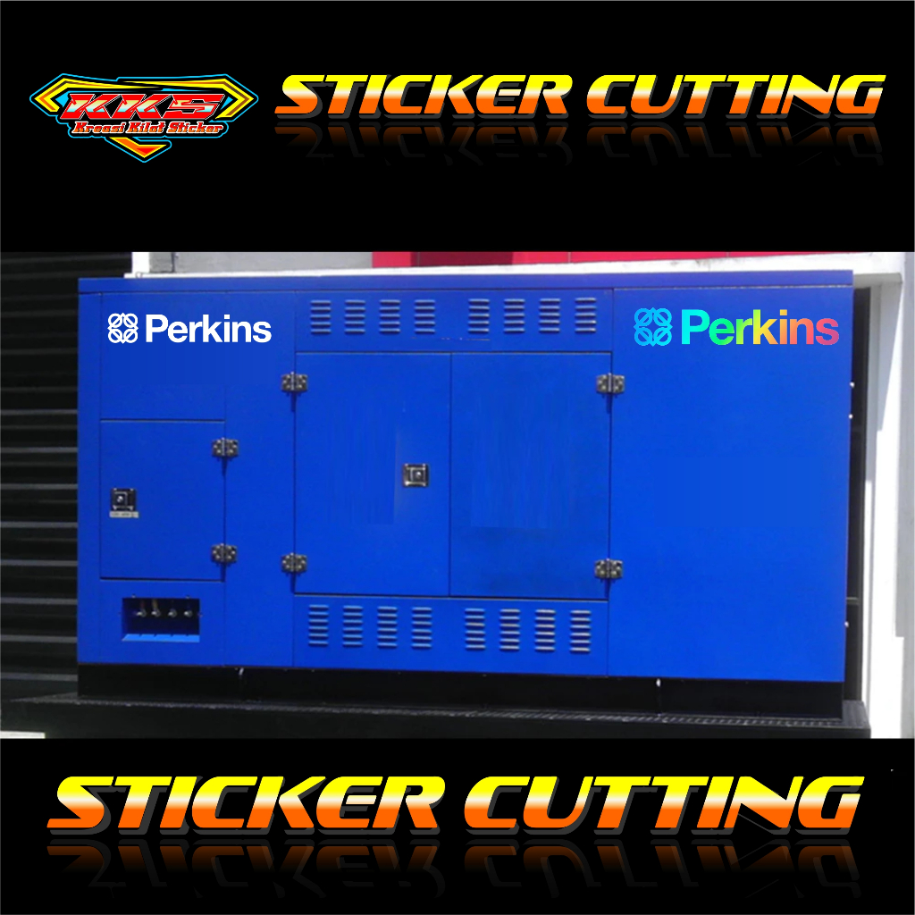 cutting sticker label genset perkins.stiker variasi disel genset perkins