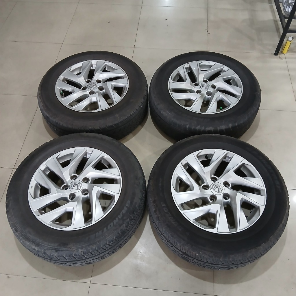 velg/pelek mobil second original copotan crv ring17 baut5x114 warna solver +ban bonus