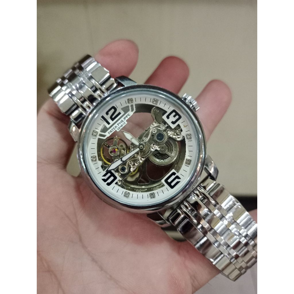 Excellent- Automatic - New Jam Tangan Sultan Pria Pp Transparan Mesin Otomatis Casual & Elegan