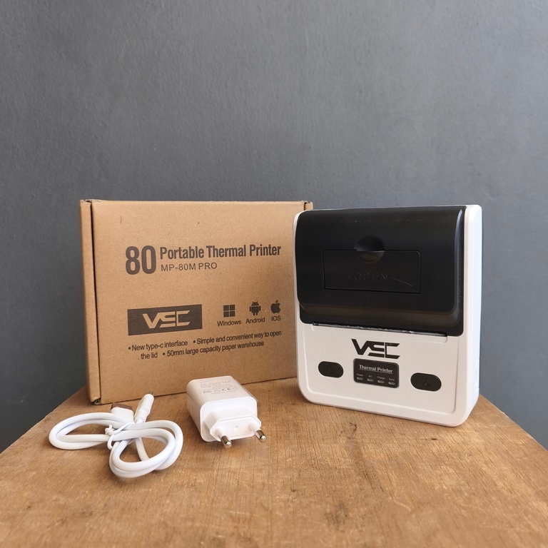 Printer Bluetooth Printer Murah Printer Second Printer Thermal Print Label Struk Resi VSC 80mm