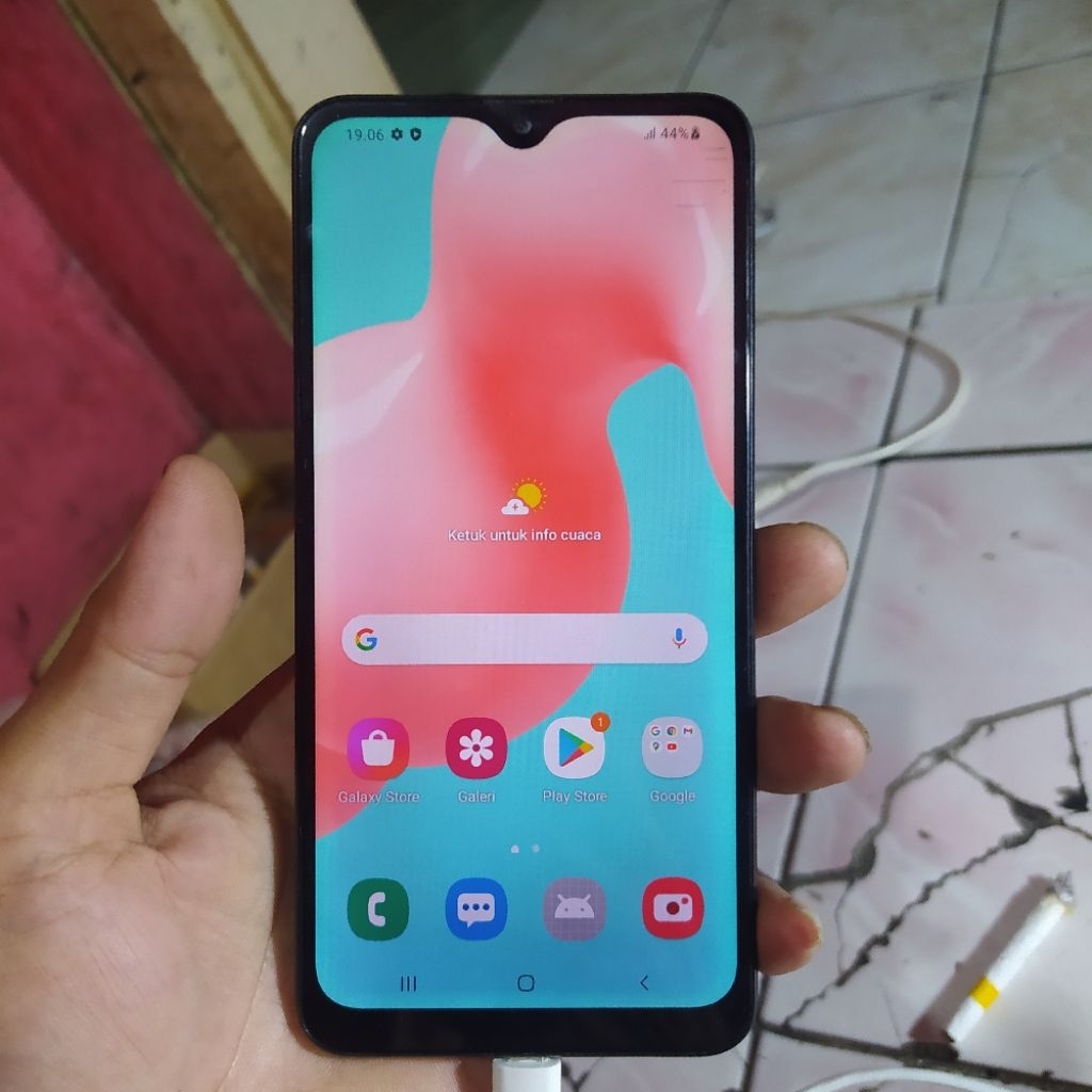 lcd + frame samsung a10s original copotan