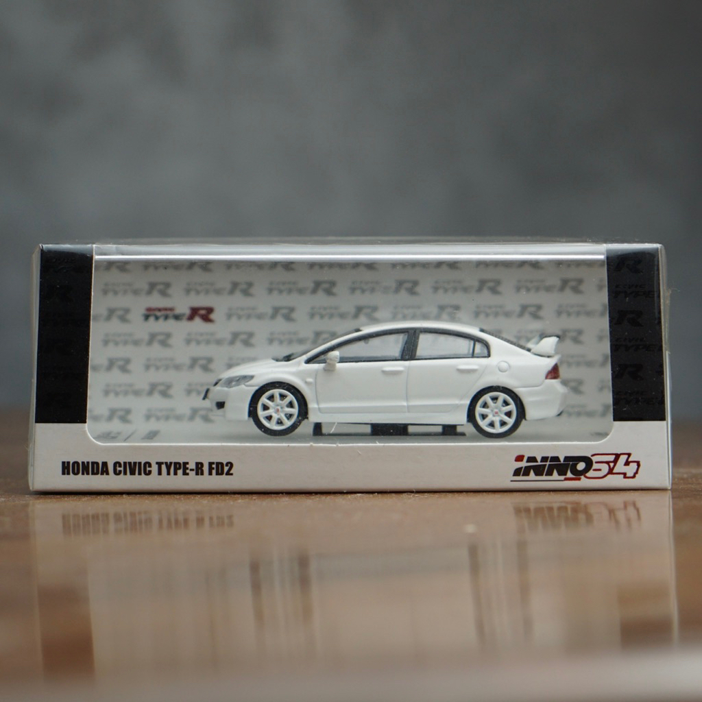 inno64 honda civic fd2r type r white champions