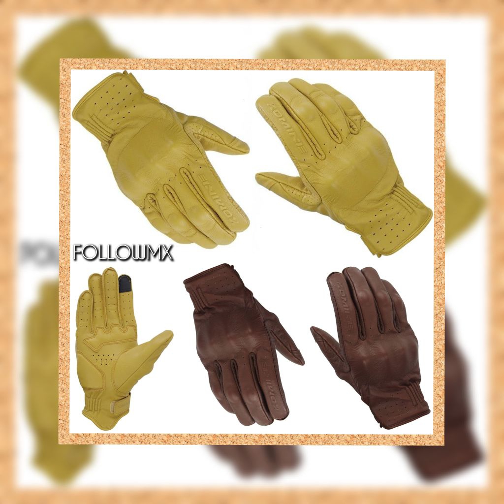 glove leather komine touring sarung tangan kulit komine leather glove motor komine sarung tangan mot
