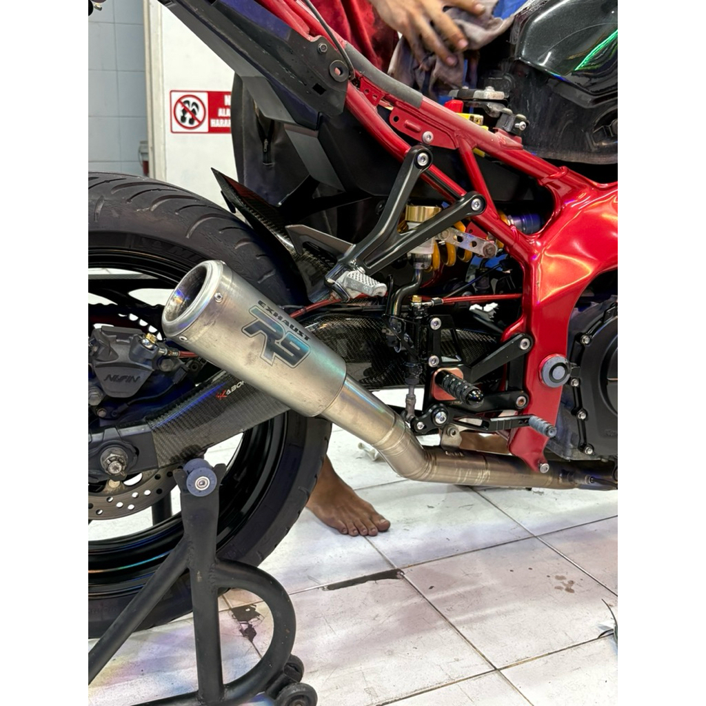 Knalpot Fullsistem R9 titanium ZX25R