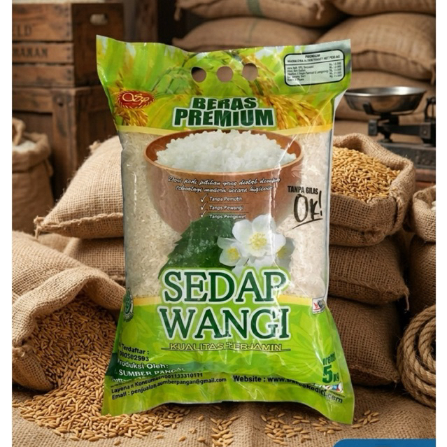 Sedap Wangi Beras Premium 5kg || Beras Sedap Wangi Premium 5kg