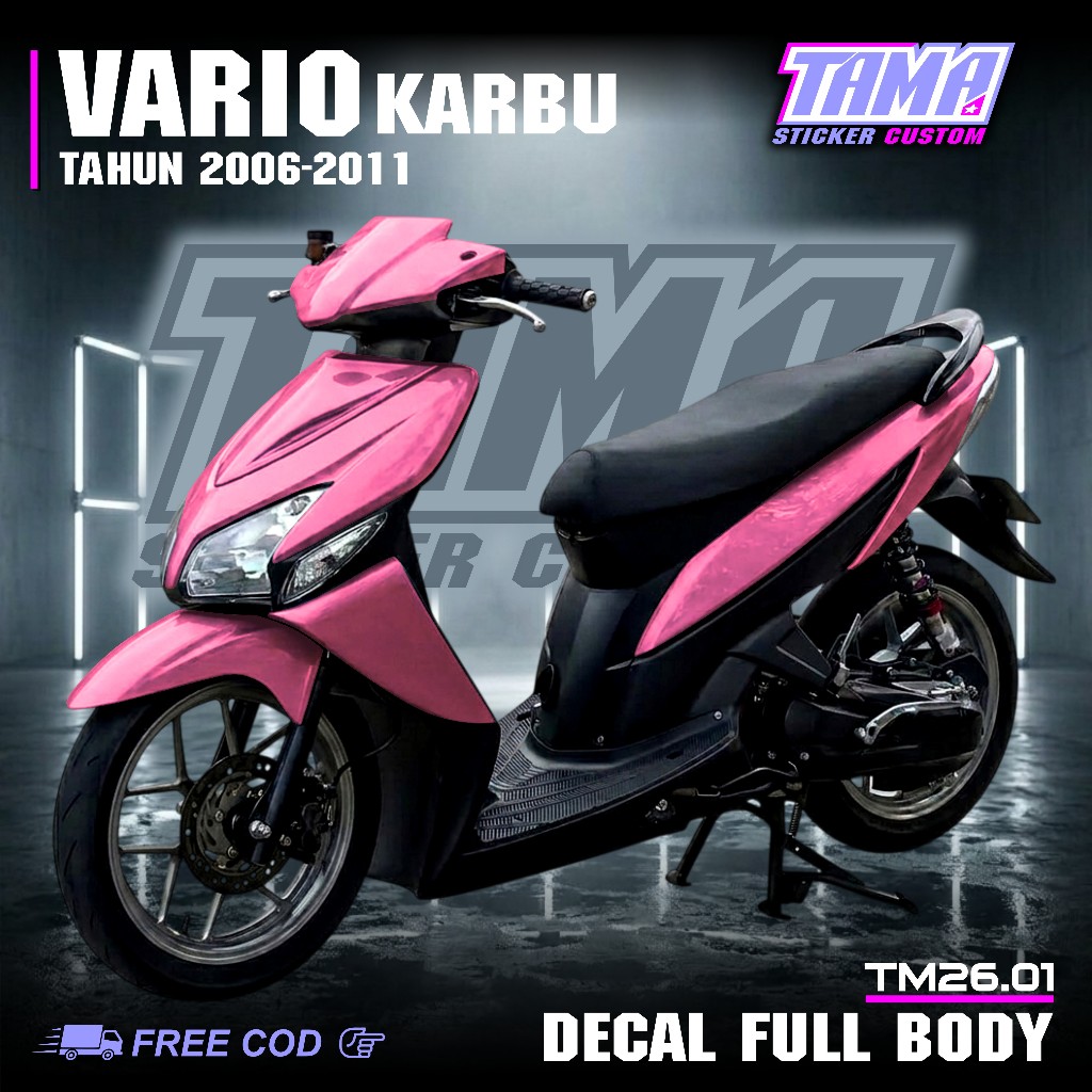 Terbaru COD Sticker Full Body Motor Honda Vario Cw Karbu Tahun 2006 2007 2008 2009 2010 2011 Sticker