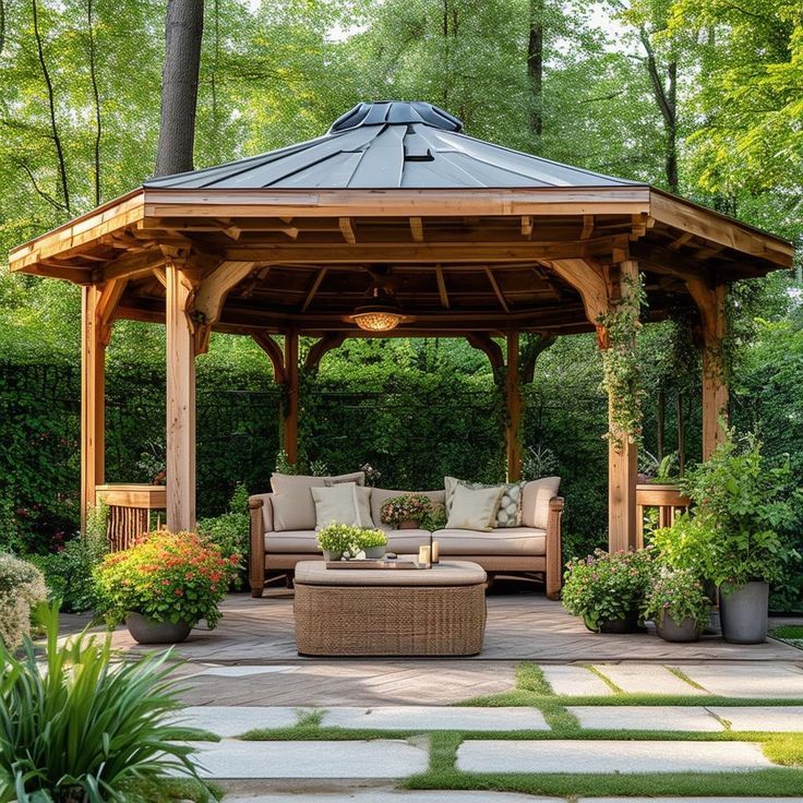 gazebo taman kayu jati minimalis , saung gazebo taman minimalis modern , gazebo pargola taman
